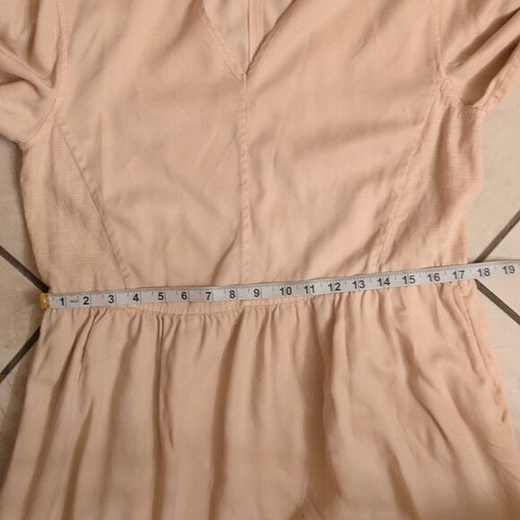 Everlane Tencel The Puff Sleeve Dress Cream Beige White Size M - Picture 8 of 12